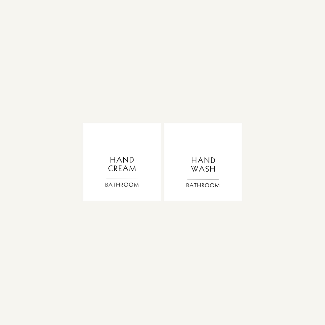 Sink Label 2 Pack