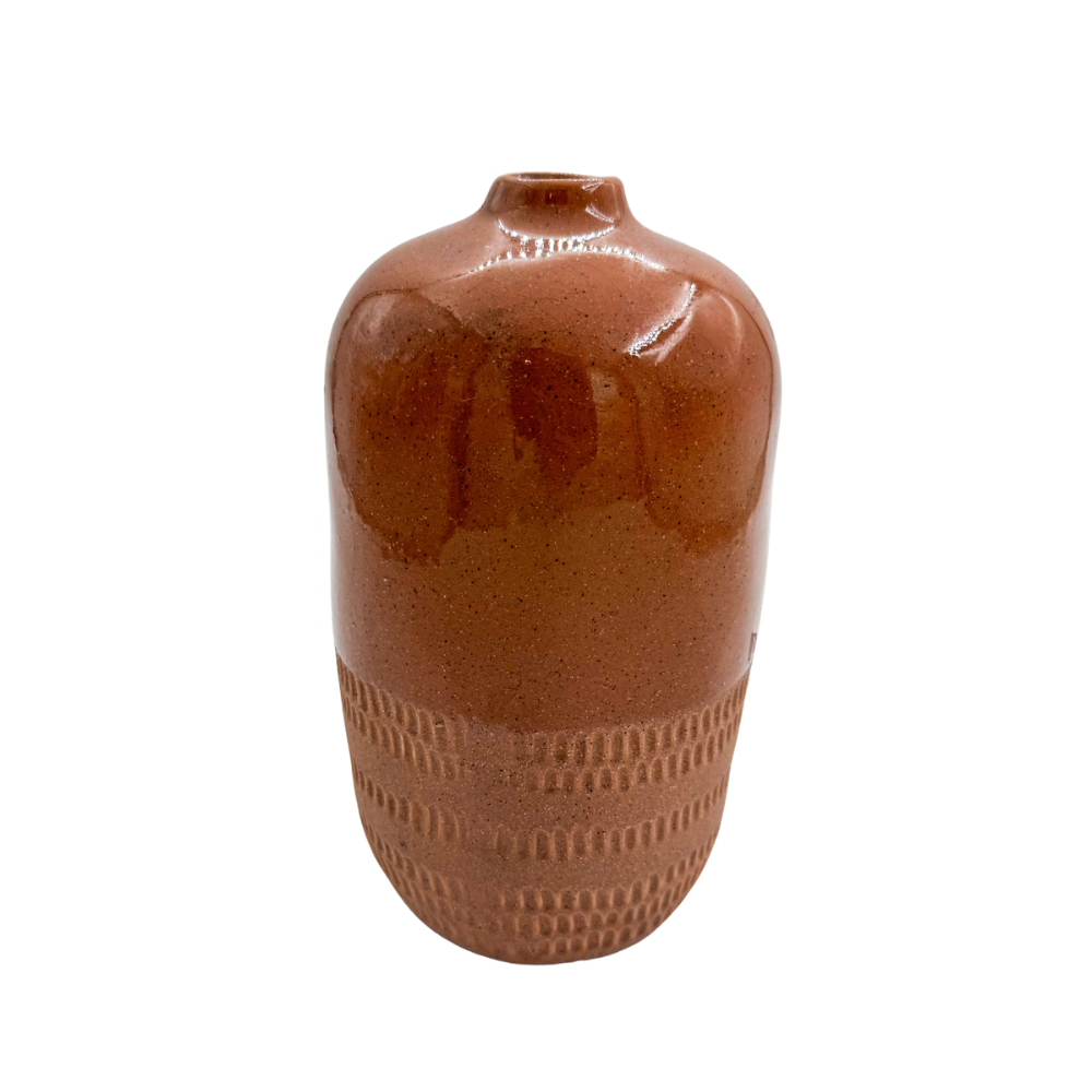 Curated Find | Rustic Terracotta Textured Vase (Pre-Loved)