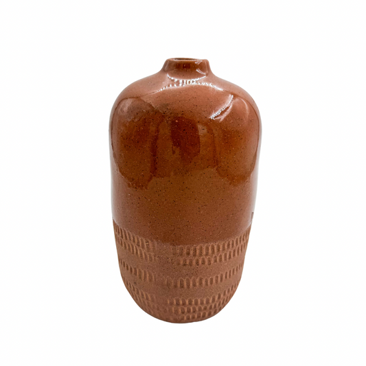 Curated Find | Rustic Terracotta Textured Vase (Pre-Loved)