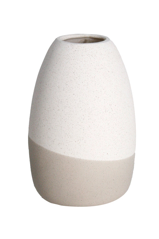 Livia Speckle Vase With Eucalyptus Foilage