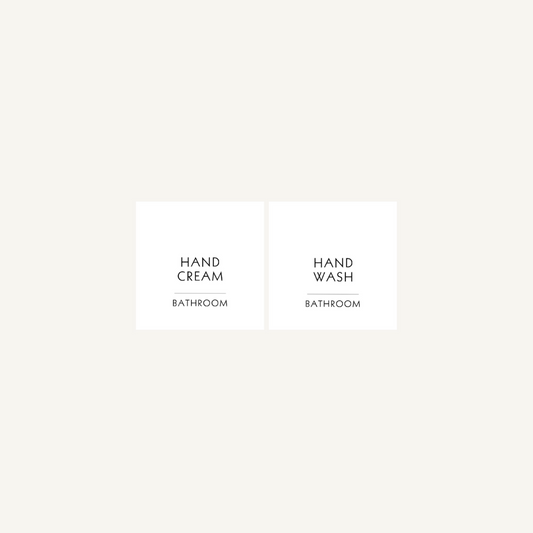 Sink Label 2 Pack