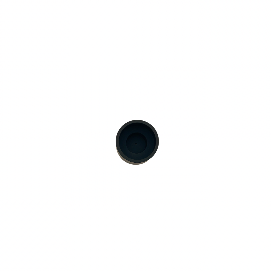 Brass Column Candle Holder Black